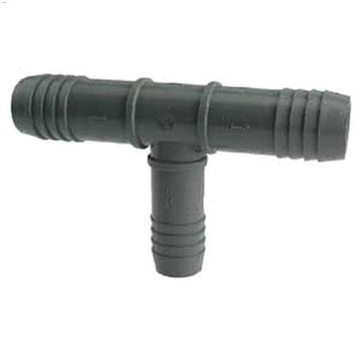 1\" x 1\" x 1\/2\" Gray Polyethylene Hose Reducing Tee