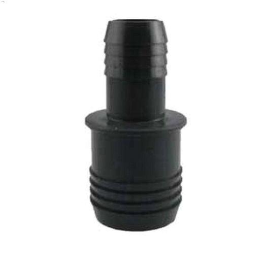 1-1\/2\" x 1-1\/4\" Gray Polyethylene Hose Reducing Coupling