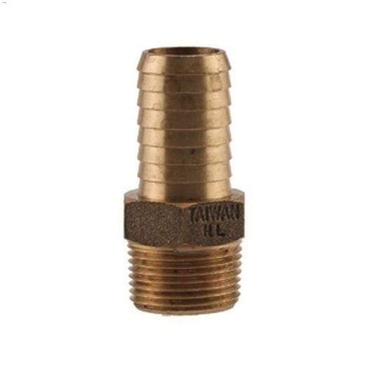 1-1\/4\" X 1-1\/4\" MPT x Insert Bronze Pipe Adapter