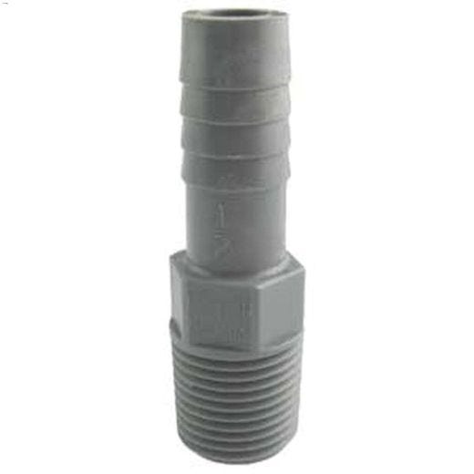 2\" Insert x MPT Gray Polyethylene Pipe Adapter