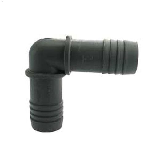 3\/4\" Insert End Gray Polyethylene 90 Degree Hose Elbow