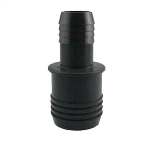 3\/4\" x 1\/2\" Gray Polyethylene Hose Reducing Coupling