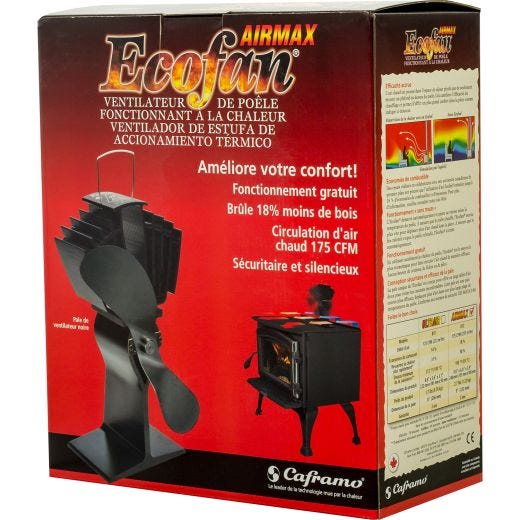 3.3" x 5-1/2" x 10" Black Ecofan AirMax
