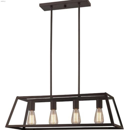 Flynn 4 Light A 100 Watt Oil Rubbed Bronze Chandelier