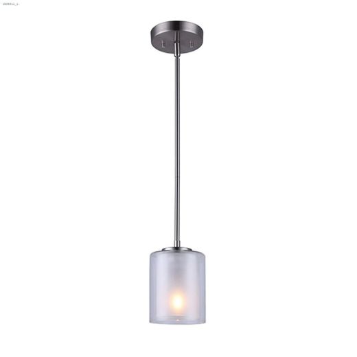 Bay 1 Light A 100 Watt Brushed Nickel Chandelier