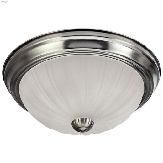 2 Light A 40 Watt Brushed Pewter Flushmount Light