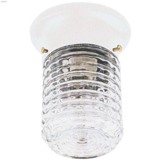 (1) Lamp A 60 Watt White Outdoor Light