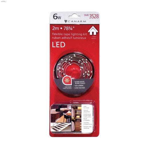 6 Watt White LED Tape Kit