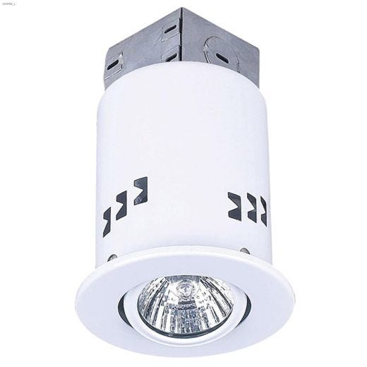 1 Light GU10 50 Watt White 3\" Recessed Halogen Fixture