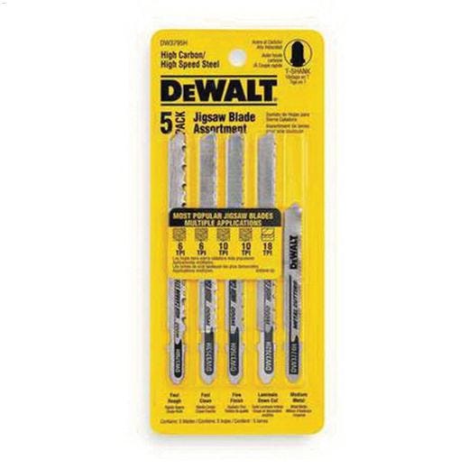 6-7/4" & Bi metal 5 Piece T Shank Jig Saw Blade Set