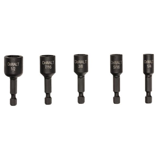 IMPACT READY 1-7/8" Steel Nut Driver Set-5/Pack