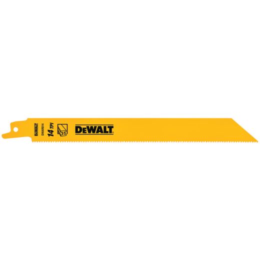 8" 14 TPI Bi-Metal Reciprocating Saw Blade-5/Pack