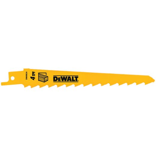 6" 3 TPI Bi-Metal Reciprocating Saw Blade-5/Pack