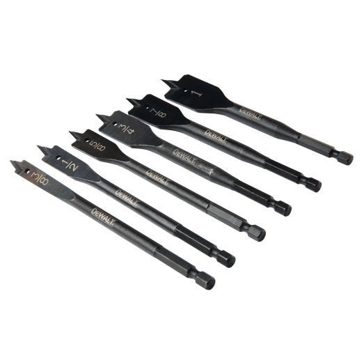 6" 6 Piece Heavy Duty Spade Bit Set