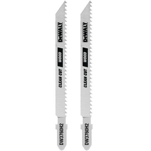 4" 10 TPI T Shank Wood Cutting Jig Saw Blade-2/Pack