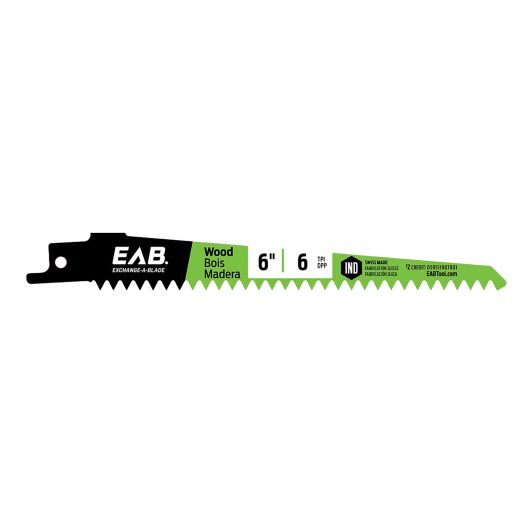 6" 6 TPI Bi-Metal Industrial Reciprocating Saw Blade