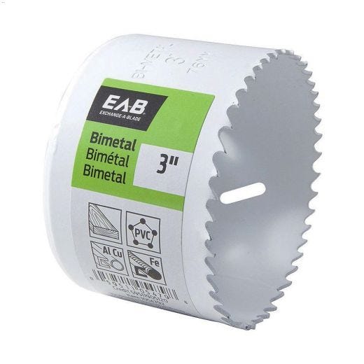 3" 4/6 TPI Bi-Metal Industrial Hole Saw