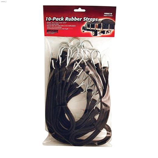 Black Tarp Strap-10/Pack