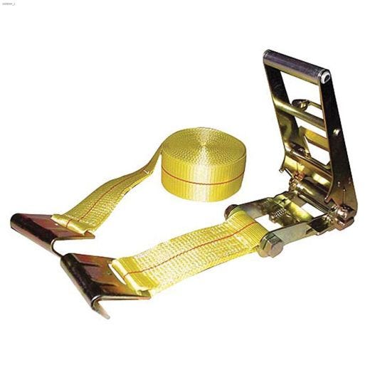 30' x 3" Yellow Strap With Flat Hooks