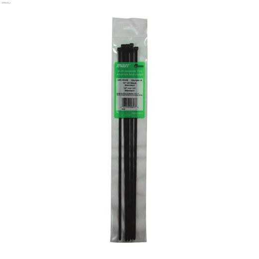 14-1/2" x 0.19" UV Black Cable Tie-10/Pack