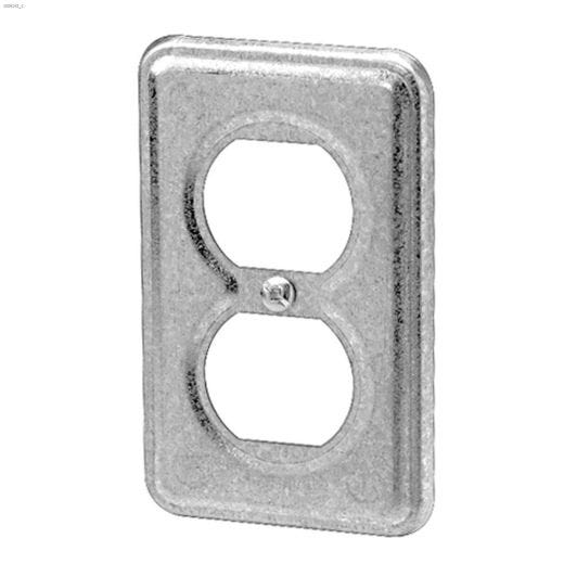 TradeSelect 4" x 2-1/2" Duplex Receptacle Utility Box Cover