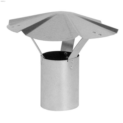 6\" Galvanized Rain Cap