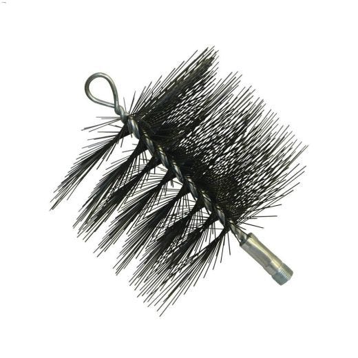 6\" x 6\" Supersweep Round Wire Chimney Brush