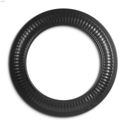 7" Black Matte Single Wall Trim Collar