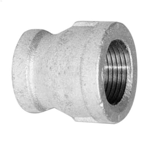 2" x 1-1/2" Galvanized Malleable Iron Reducing Coupling