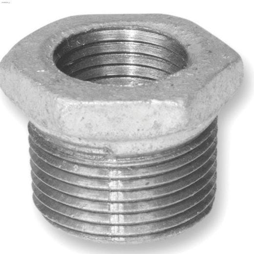 1-1\/4\" x 1\/2\" Galvanized Malleable Iron Hex Bushing
