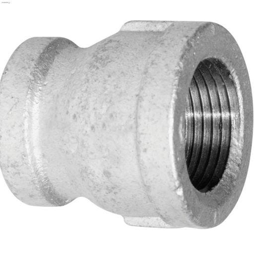 3/8" x 1/4" Galvanized Malleable Iron Reducing Coupling