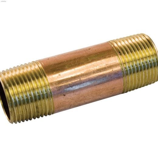 1\/2\" x 2\" Thread Bronze Pipe Nipple