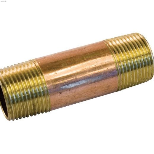 3/4" x Close Thread Bronze Pipe Nipple