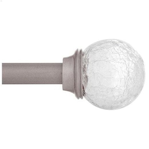 5/8" 48 - 86" Pewter Walden Curtain Rod