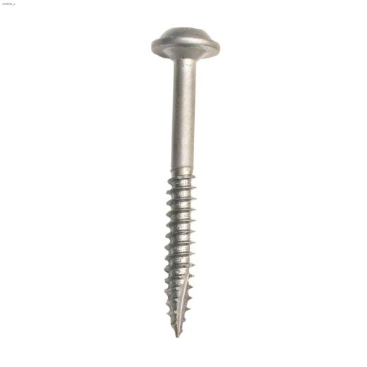 #7 x 1-1\/2\" Zinc Maxi-Loc Washer Head Pocket Screw-100\/Pack