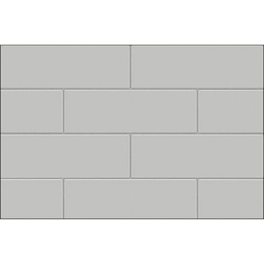 60\" x 1-1\/8\" x 80-7\/8\" Soft Gray Utile Back Wall Panel