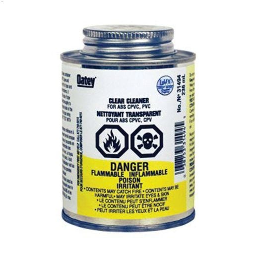 236 mL Clear ABS CPVC, PVC Cleaner