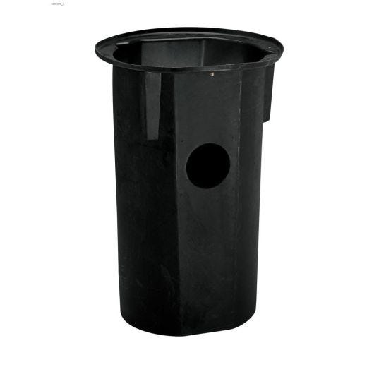 18\" x 30\" Deep Black Heavy-Duty Composite Sewage Basin