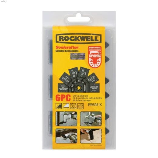 Sonicrafter\u00ae Bi-Metal End Cut Blade Set-6\/Pack