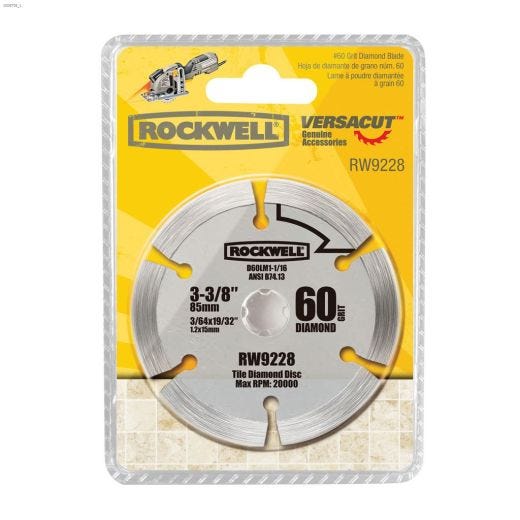 Lame à grains diamant Versacut de Rockwell