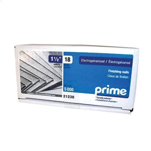 1-1\/2\" 18 Gauge Galvanized Brad Nail -5000\/Box