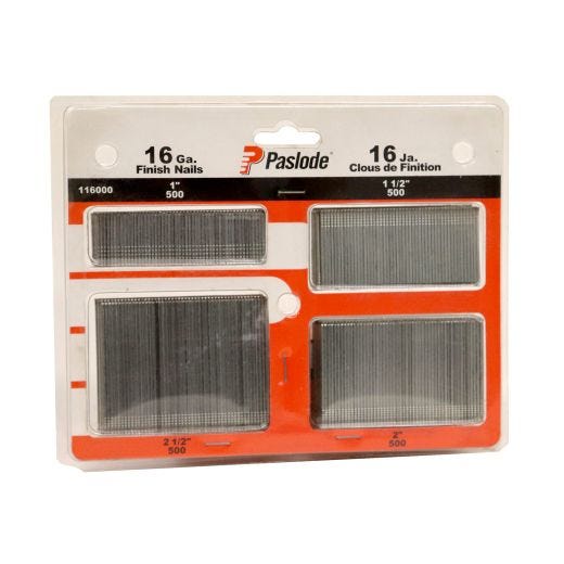 Paslode 16 Gauge Finishing Nail-4 x 500 Multi Pack