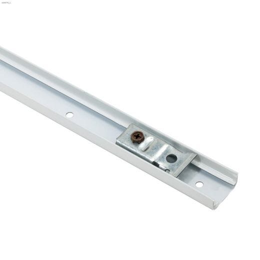 29-3\/4\" White Steel Bi-Fold Door Mechanism Track