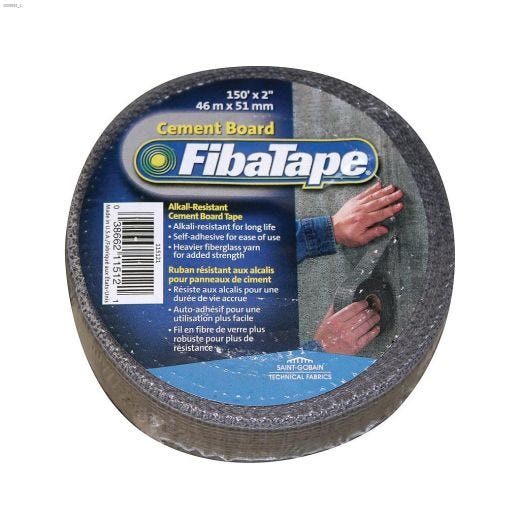 FibaTape 150' x 2\" Gray Cement Board Tape
