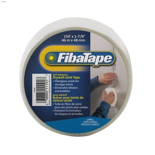 FibaTape 150' x 1-7\/8\" White Mesh Joint Tape