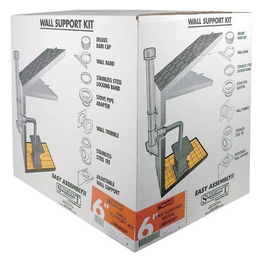 6" Adjustable Wall Support Kit