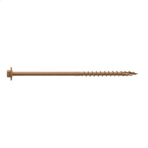 6" Double-Barrier Coat Hex Washer Head Timber Screw-12/Pack