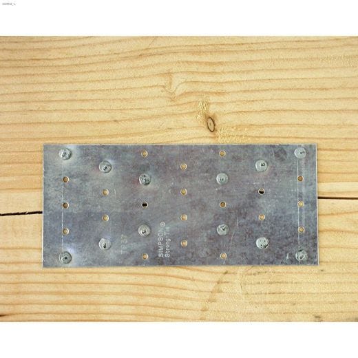 7\" x 3\" Galvanized Steel Tie Plate