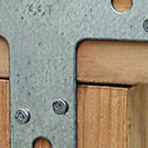 6\" x 6\" G90 Zinc Steel T Strap