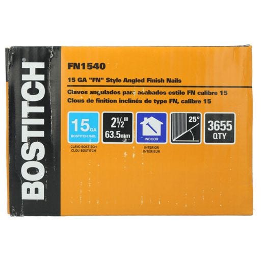 2-1/2" 15 Gauge Angled Finishing Nail -3655/Pack